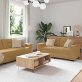 Set di divani 3 pcs Marrone 221 x 80 x 80 cm Velluto