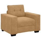 Set di divani 3 pcs Marrone 221 x 80 x 80 cm Velluto