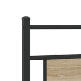 Testiera di Ricambio Rovere Sonoma 180 cm in Legno truciolato e Acciaio