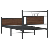 Giroletto senza Materasso Rovere Marrone 90x190cm in Truciolato