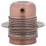 Portalampade 2 pz Rosso Bronzo E27