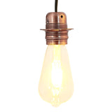 Portalampade 2 pz Rosso Bronzo E27