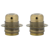 Portalampade 2 pz Bronzo E27