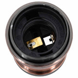 Portalampade 2 pz Rosso Bronzo E27