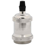 Portalampade 2 pz Nichel Satinato E27