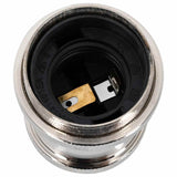 Portalampade 2 pz Nichel Satinato E27