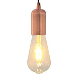 Portalampade 2 pz Rosso Bronzo E27