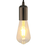 Portalampade 2 pz Nero Lucido E27