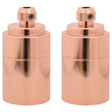 Portalampada 2 pz Oro Rosa E27