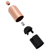 Portalampada 2 pz Oro Rosa E27