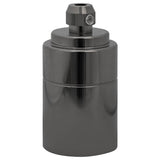 Portalampade 2 pz Nero Lucido E27