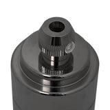 Portalampade 2 pz Nero Lucido E27