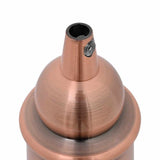 Portalampade 2 pz Rosso Bronzo E27