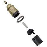 Portalampade 2 pz Bronzo E27