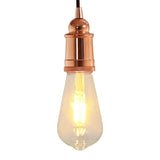 Portalampada 2 pz Oro Rosa E27