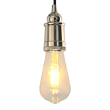 Portalampade 2 pz Nichel Satinato E27