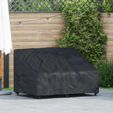 Copertura per panchina da giardino 130 x 95 x 40 / 80 cm