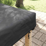 Copertura Tavolo Tinta unita Nero 202 x 102 x 15 cm Tessuto