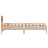 Giroletto senza Materasso 90x200 cm in Legno Massello di Pino