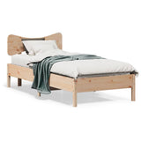 Giroletto senza Materasso 90x200 cm in Legno Massello di Pino
