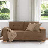Divano Divanetto Marrone 180x77x82 cm in Tessuto