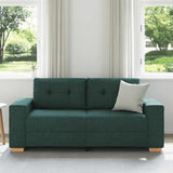 Divano Divanetto Verde Scuro 180x77x82 cm in Tessuto