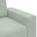 Divano Divanetto Grigio Chiaro 160x77x82 cm in Velluto