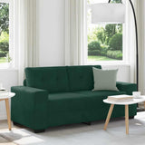 Divano Divanetto Verde Scuro 180x77x82 cm in Velluto