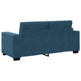 Divano Divanetto Blu 180x77x82 cm in Velluto
