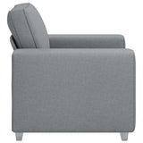 Poltrona Sofa Grigio chiaro 100 cm Tessuto