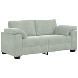 Divano Divanetto Grigio Chiaro 180x77x82 cm in Velluto