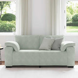 Divano Divanetto Grigio Chiaro 180x77x82 cm in Velluto