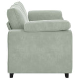 Divano Divanetto Grigio Chiaro 180x77x82 cm in Velluto