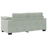 Divano Divanetto Grigio Chiaro 180x77x82 cm in Velluto
