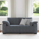 Divano Divanetto Grigio Scuro 180x77x82 cm in Velluto