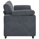 Divano Divanetto Grigio Scuro 180x77x82 cm in Velluto