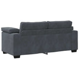 Divano Divanetto Grigio Scuro 180x77x82 cm in Velluto