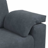 Divano Divanetto Grigio Scuro 180x77x82 cm in Velluto