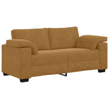 Divano Divanetto Marrone 180x77x82 cm in Velluto