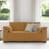 Divano Divanetto Marrone 180x77x82 cm in Velluto