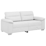 Divano a 2 posti Bianco in Similpelle 180x81x84 cm