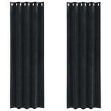 Tende oscuranti 2 pcs Nero 140 x 225 cm Velluto