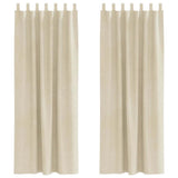 Tende oscuranti 2 pcs Crema 140 x 225 cm Velluto