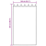 Tende oscuranti 2 pcs Giallo senape 140 x 245 cm Velluto