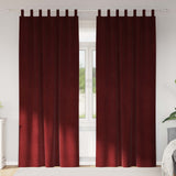 Tende oscuranti 2 pcs Rosso Vino 140 x 245 cm Velluto