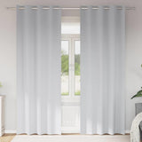 Tende Blackout con Anelli 2 pcs Grigio Chiaro 245 x 140 cm
