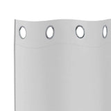 Tende Blackout con Anelli 2 pcs Grigio Chiaro 260 x 140 cm
