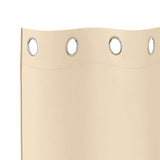 Tende Blackout con Anelli 2 pcs Crema 225 x 140 cm Poliestere