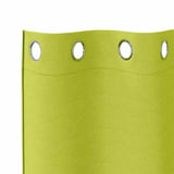 Tende Blackout con Anelli 2 pcs Verde 225 x 140 cm Poliestere