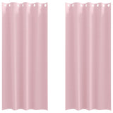 Tende Blackout con Anelli 2 pcs Rosa baby 225 x 140 cm